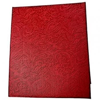 Mantel Martina redondo antimanchas, diámetro 160 cm, color rojo