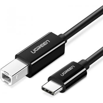 Cable Ugreen USB Tipo C a USB Tipo B (1 m, USB 2.0) - Conexión de alta velocidad para impresoras y escáneres