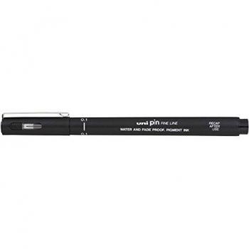 Uniball Marcador Permanente Calibrados PIN01-200(S) Negro -12u-