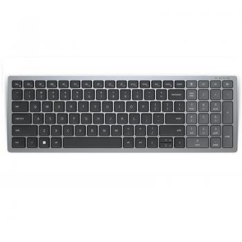 Teclado Inalámbrico Compacto Dell KB740 - QWERTY Ruso - Gris Titanio - 2.4 GHz, Bluetooth 5.0