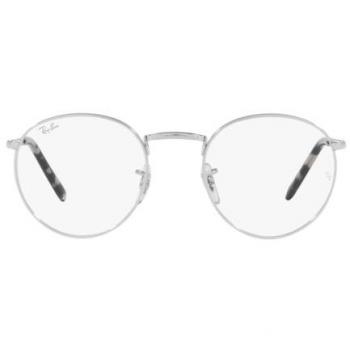 Ray-Ban RX3637V 2501 Men's Eyeglasses Silver Size 47 - Blue Light Block Available