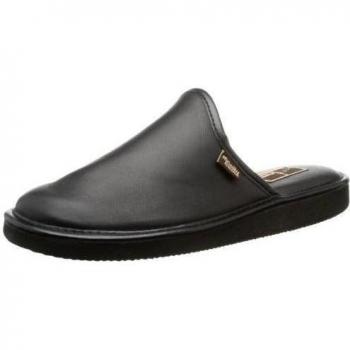 Manitu Home 220118 - Pantuflas de material sintético hombre, color negro, talla 46