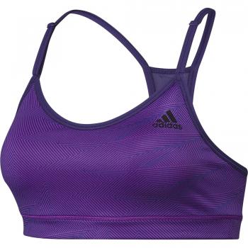 adidas Strappy Bra PR1 - Sujetador deportivo para mujer, color morado, talla M