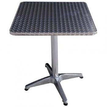 Mesa de Bar Cuadrada de Aluminio 60x60x70 cm - Colección Garden Deluxe