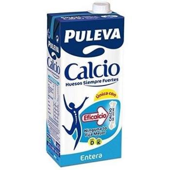 Puleva Vita Leche Entera Enriquecida con Calcio, Paquete de 6 Botellas de 1L