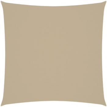 Toldo de vela cuadrado de tela oxford beige 2,5x2,5 m