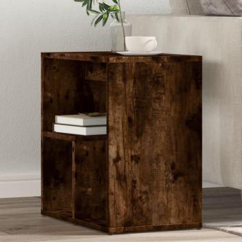 Mesa baja de roble ahumado 50x30x50 cm madera multicapa