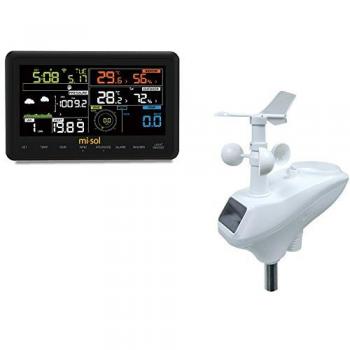 MISOL Wireless weather station connect to WiFi, upload data to web weathercloud, wunderground, weatherbug
