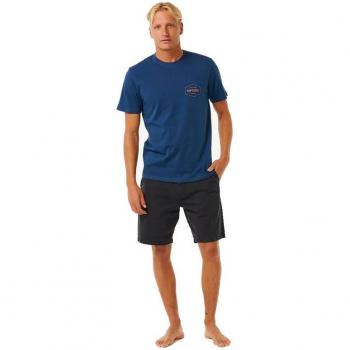 Camiseta de Manga Corta Rip Curl Stapler Hombre Azul Marino