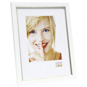 Expositor de pie retroiluminado Deknudt S46AF1 Plata y Blanco - Marco MDF y Plástico 20 x 30 cm Rectangular