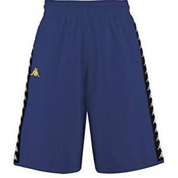 Kappa Basaf 222 Banda Pantalón Corto, Hombre, Azul, S