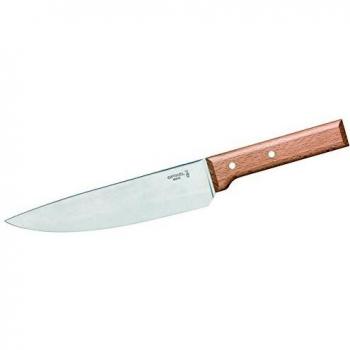 Cuchillo de Chef Opinel Parallele N°118, 20 cm, Acero Inoxidable, Mango de Madera