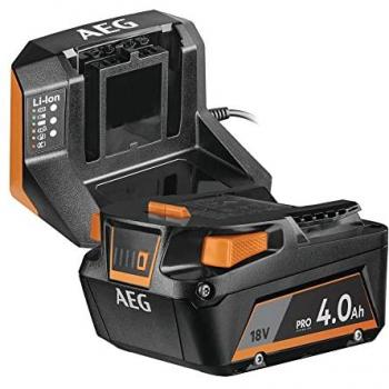 Conjunto AEG de batería L1840S (4 Ah) y cargador BL18S Pro18 V