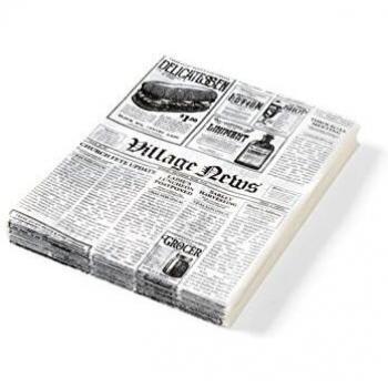 Papel de pergamino resistente a grasas para snacks calientes, impresión de periódico, 200x250 mm, 500 unidades