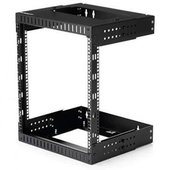 Rack de Servidores Abierto de Pared 12U - 19 Pulgadas - Profundidad Ajustable (RK12WALLOA)