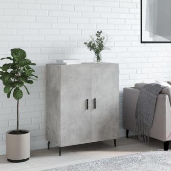 Aparador de madera de ingeniería 69,5x34x90 cm Mueble de Almacenaje de Salón Buffet Armario Auxiliar Armario de Almacenamiento Gris Hormigón
