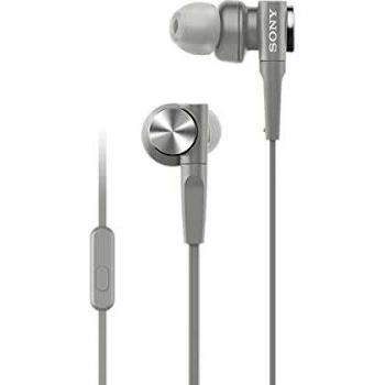 Sony MDR-XB55AP - Auriculares intraurales con EXTRA BASS y micrófono para llamadas, Blanco