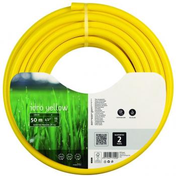 Manguera de Riego Idro Amarilla 50m x 15mm PVC FITT