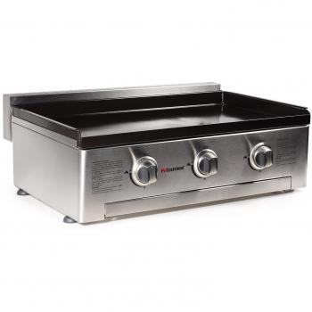 FireFriend BQ-6395 Parrilla de gas, tres quemadores, acero inoxidable, Negro, 56.5 x 28 x 78 cm