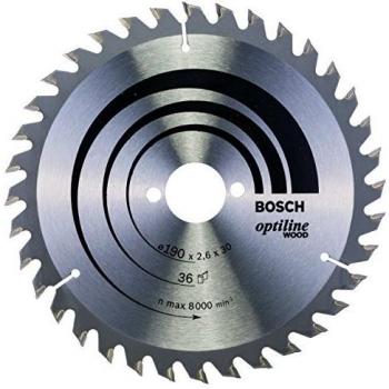 Bosch 2 608 640 616 - Hoja de sierra circular Optiline Wood - 190 x 30 x 2,6 mm, 36