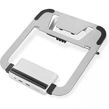 Soporte variable para notebook con estación de acoplamiento USB-C™ integrada, 8 puertos, HDMI y VGA