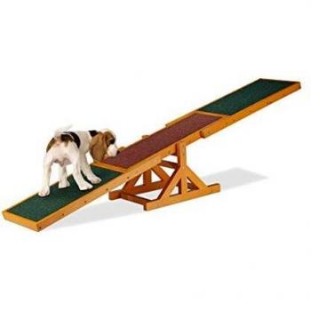 Balancín Agility para Perros, Entrenamiento de Obediencia, Mascotas Grandes y Pequeñas, 54 x 180 x 30 cm, Multicolor