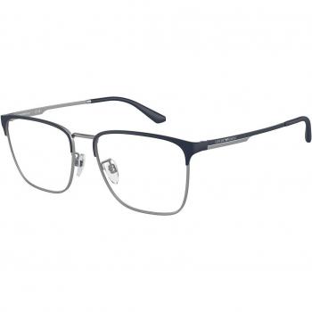Emporio Armani Gafas Graduadas EA 1146D 3018 Ajuste Asiático para Hombre Azules con Lentes Recetados de 56 mm