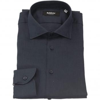 Baldinini Trend Blue Linen Shirt - S