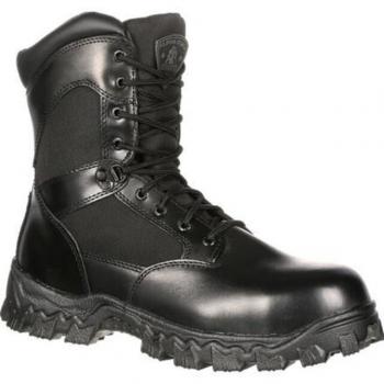 Rocky AlphaForce 8 Men's Black Composite Toe Zipper Boot - Size 12 Wide