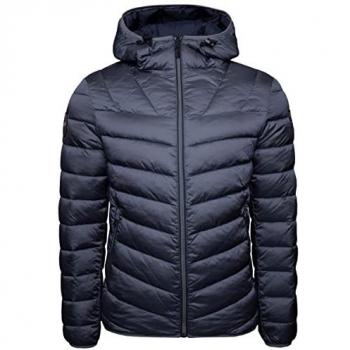 Napapijri Aerons 3 Dark Blue Hooded Down Jacket for Men - XL