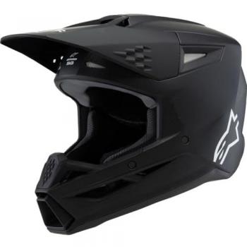 Alpinestars SM3 Solid Casco de motocross juvenil - Negro