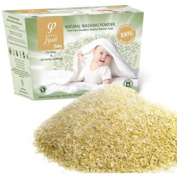 Detergente en Polvo para Ropas de Bebé - Fabricado a partir de Jabones de Aceite de Oliva Enriquecidos con Clorofila, Extracto de Manzanilla, Lavanda y Caléndula. Adecuado para lavado a mano o a máquina - Ideal para personas con problemas de alergias
