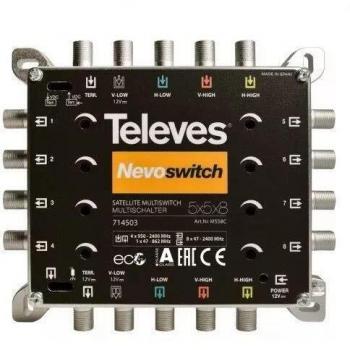 Televes 714503 - Multiswitch nevoswitch 5x5x8 terminal cascada