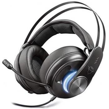 Trust GXT 383 Dion - Auriculares Gaming, Sonido Envolvente Surround 7.1, Negro