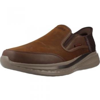 Zapatillas Sin Cordones Skechers Slade Cooper Marrón Talla 45 para Hombre