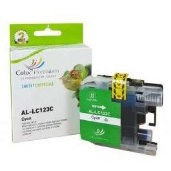 Cartucho de tinta compatible LC123 color cían Brother
