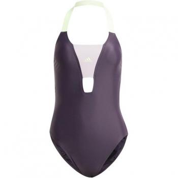 Bañador de natación adidas Sportswear Colorblock mujer negro y morado lila - Talla 40