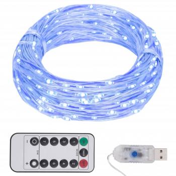 vidaXL LED String Lights - 150 LEDs, Blue, 15 meters