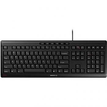 Cherry Stream USB Keyboard - Pan-Nordic Layout - Quiet Key Switches - Black