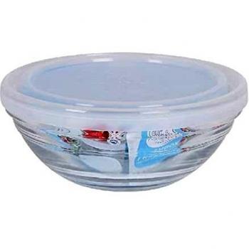 Fiambrera Redonda de Vidrio Duralex FreshBox 970 ml con Tapa Transparente