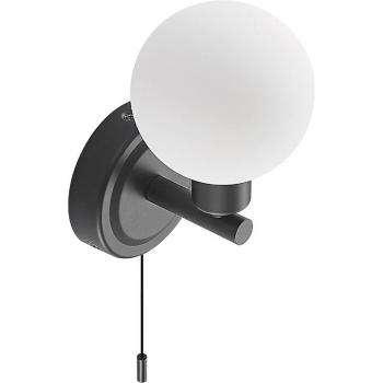 Aplique de pared Lindby Zaniba, negro, moderno, hecho de metal, para salón y comedor, 1 llama G9