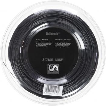Signum Pro Outbreak - Bobina de Cuerdas de Tenis, Color Negro, Negro, 1,30 mm x 200 m