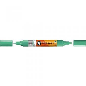 Marcador Permanente Molotow One4All Acrílico Twin Recargable 1,5 y 4 mm Calypso Claro