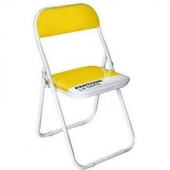 SELETTI Silla METALLO PIEGHEVOLE PANTONE® 14-0848 Cm. 44 ALTEZZA 46/79 - GI...