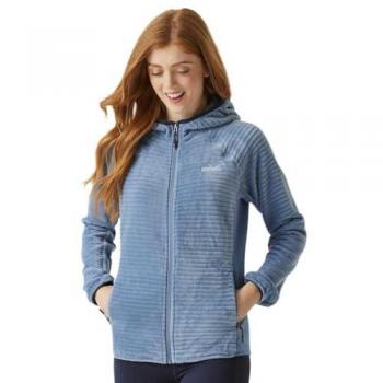 Regatta Women's Endra Full Zip Hooded Fleece Jacket in Coronet Blue, Size 12