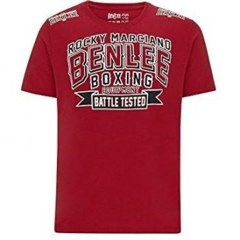 Benlee Rocky Marciano Men Regular Fit – Camiseta de Battle Tested, hombre, Men Regular Fit T-Shirt Battle Tested, rojo, XXXL