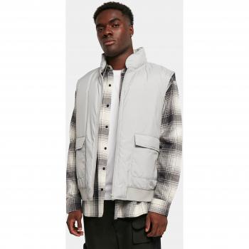 Urban Classics Lightweight Clean Puffer Vest for Men - Light Asphalt 3XL