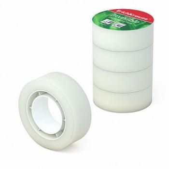 ErichKrause 40197 Cinta Adhesiva Transparente BOPP 18mm x 20m Pack de 4 Unidades