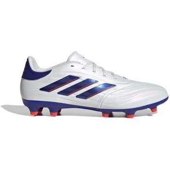Botas de fútbol adidas Copa Pure 2 League FG características: diseño clásico, parte superior de cuero suave para un toque preciso, tecnología de amortiguación en la plantilla, suela con tacos FG para césped natural firme, ajuste ceñido