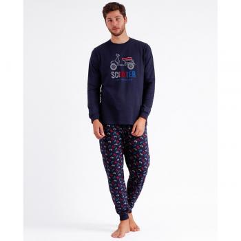ADMAS Pijama Manga Larga Scooter A para Hombre